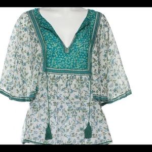 Talitha Floral Print V-Neck Blouse